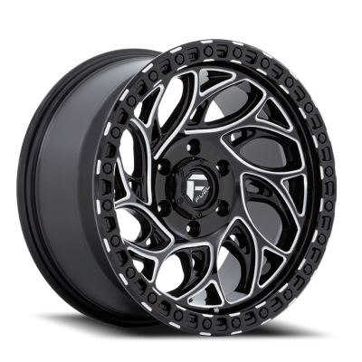 Aluminum Wheels 17X9 Runner OR D840 5 On 127 Gloss Black Milled 71.5 Bore 1 Offset Fuel Off Road Wheels