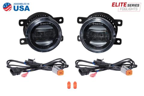 Elite Series Type A Fog Lamps, White Pair Diode Dynamics