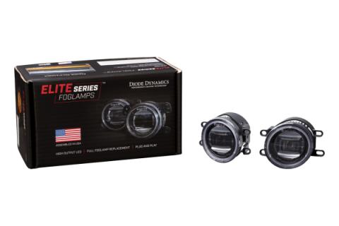Elite Series Type B Fog Lamps, White Pair Diode Dynamics
