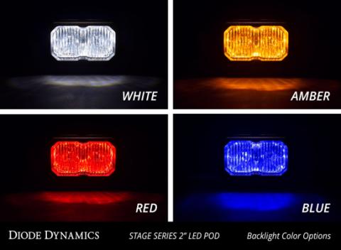 Stage Series 2 Inch LED Pod, Pro White Flood Flush ABL Each