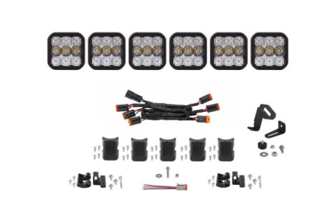 SS5 Sport Universal CrossLink 6-Pod Lightbar White Combo Diode Dynamics