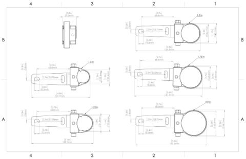 Stage Series 1.25 inch Roll Bar Mount Kit Diode Dynamics