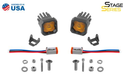 Stage Series C1 LED Pod Yellow SAE Fog Standard ABL Pair Diode Dynamics