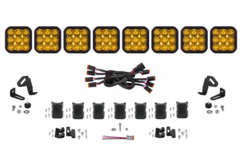 SS5 Sport Universal CrossLink 8-Pod Lightbar Yellow Driving Diode Dynamics