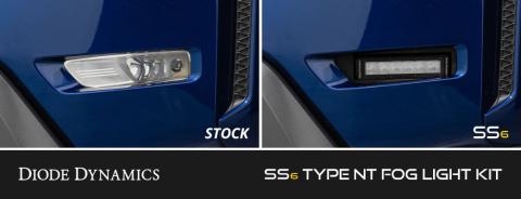 SS6 SAE/DOT Type NT Fog Light Kit Amber Two SS6 Light Bars (26.6 watts) 3569 Amber SAE Fog Diode Dynamics