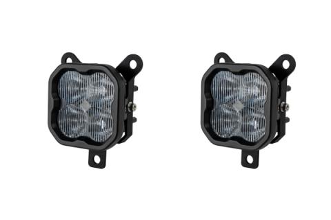 SS3 SAE/DOT Type YS Fog Light Kit Yellow (3000K) Max (38.5 watts) Yellow SAE Fog Diode Dynamics