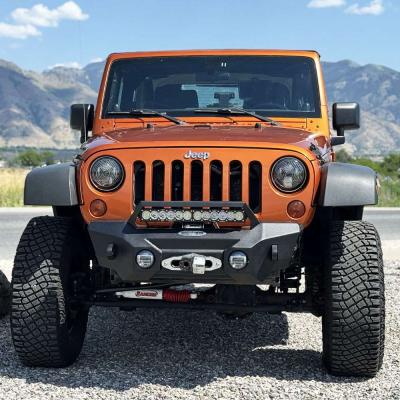 Appalachian Steel Stubby Front Bumper With Winch Plate Wrangler JK Rock Slide Engineering