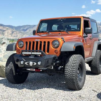Appalachian Steel Stubby Front Bumper With Winch Plate Wrangler JK Rock Slide Engineering