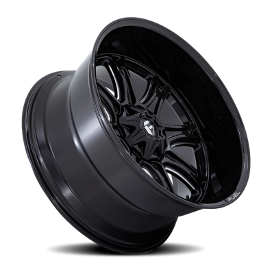 Aluminum Wheels 20X9 Darkstar FC853BE 5 On 114.3/5 On 127 Gloss Black/Milled 78.1 Bore 1 Offset Fuel Off Road Wheels