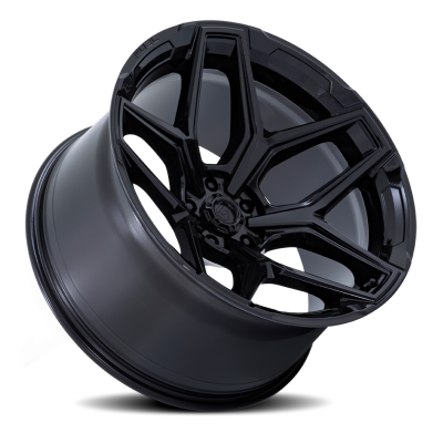 Aluminum Wheels 18X9 Flux 6 FC854BX 6 On 135 Gloss Black 87.1 Bore 1 Offset Fuel Off Road Wheels