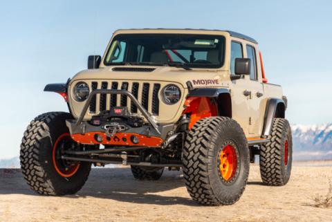 Bare Steel Nighthawk Mid-tube Stinger Front Bumper with Aluminum Skid for JK, JL, and JT - Bare Steel Artec Industries