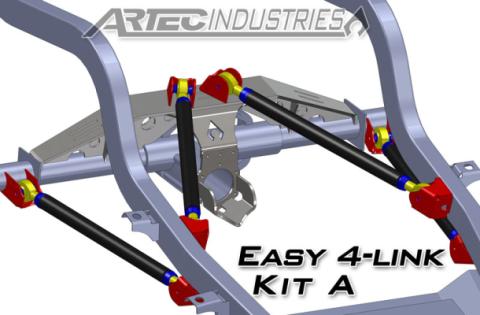 Easy 4 Link Kit A No Tube 7/8 Inch and 1.25 Inch Rod Ends Artec Industries