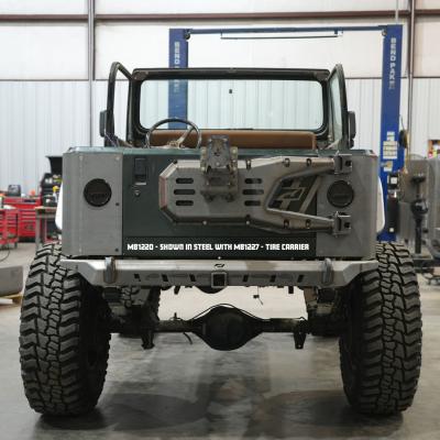 2 Inch Stretch Corner Armor for Jeep YJ 5 Inch Round LED Tail Light Steel Motobilt