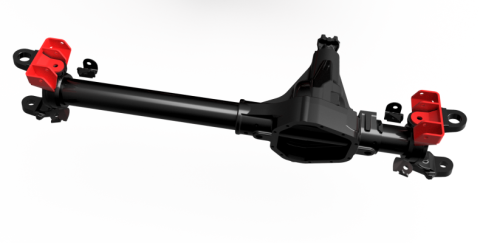 Dual Front Lower Shock Mounts SD60 Bare Steel Motobilt