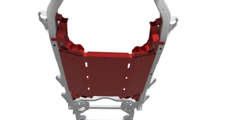 4 Link Suspension Bracket Kit With Skid Plate For 12-18 Jeep JKU Bare Steel Motobilt