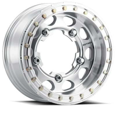 Aluminum Wheels 17x6.5 Buggy Beadlock MR103 Bolt Pattern 5 On 205 Offset -19 Lip Size 2.91 Raw Machined Method