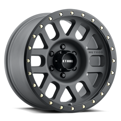 Aluminum Wheels 17x8.5 Grid MR309 Bolt Pattern 6 On 135 Offset 0 Lip Size 1.61 Matte Black MB Method