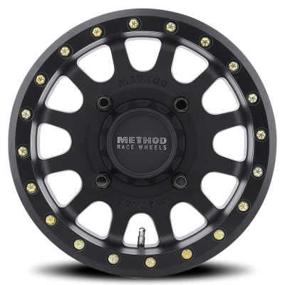 Aluminum Wheels 14x7 MR401 Beadlock UTV Bolt Pattern 4 On 156 Offset 13 Lip Size 1.97 Matte Black MB Method