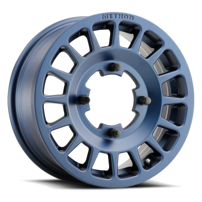 Aluminum Wheels 14x6 MR407 Bead Grip UTV Bolt Pattern 4 On 156 Offset 38 Lip Size 0 Bahia Blue BL Method