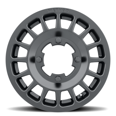 Aluminum Wheels 15x6 MR407 Bead Grip UTV Bolt Pattern 5 On 114.3 Offset 51 Lip Size 0 Matte Black MB Method
