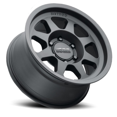 Aluminum Wheels 17x7.5 Bead Grip MR701 Bolt Pattern 5 On 114.3 Offset 30 Lip Size 0.98 Matte Black MB Method