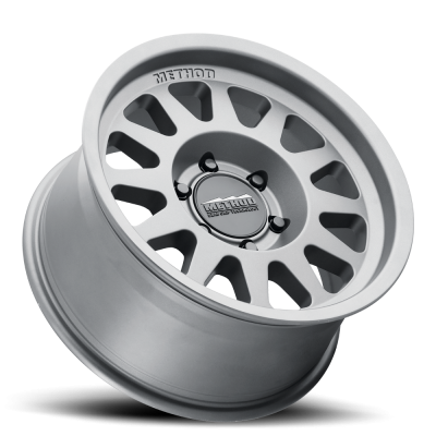 Aluminum Wheels 15x7 Bead Grip MR704 Bolt Pattern 5 On 100 Offset 15 Lip Size 1.18 Titanium SL Method