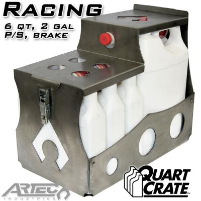 Racing Quart Crate 6 Qts Brake P/S 2 Gallons Artec Industries