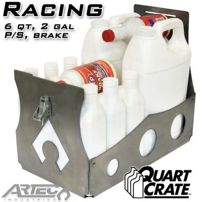Racing Quart Crate 6 Qts Brake P/S 2 Gallons Artec Industries