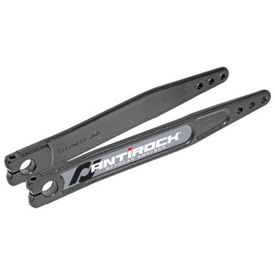 Antirock Forged Chromoly Sway Bar Arms 18 Inch Long x 25 Spline .69 Inch Offset Bend Incl. Stickers Pair RockJock 4x4