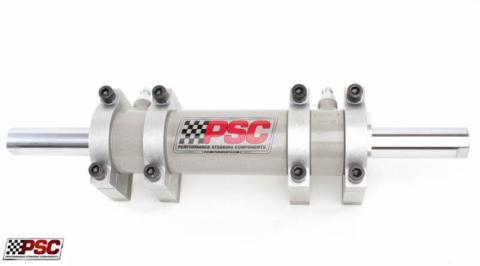 Double Ended XD Steering Cylinder Kit for Full Hydraulic Steering Systems, 2.75 Inch X 8.0 Inch X 1.50 Inch Rod 4 Clamps PSC Performance Steering Components