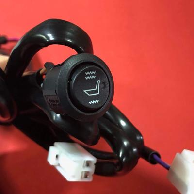 Jeep Wrangler Seat Heater Kit Universal Carbon Fiber Aftermarket Seat Heater 12V Hi-Lo-Off Toggle Switch for Single Seat Bartact