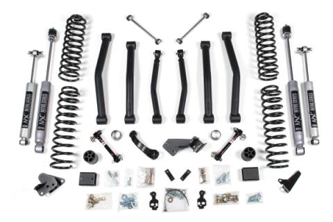 4 Inch Lift Kit Jeep Wrangler JK 12-18 2-Door Sway Bar Disconnects Fox 2.0 Performance Shocks