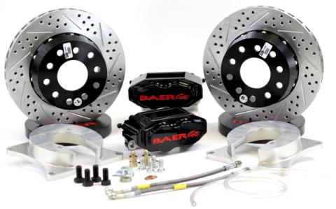 Brake System 11 Inch Rear SS4+ No Park Brake Black Ford 9 Inch Torino Bearing BAER Brakes