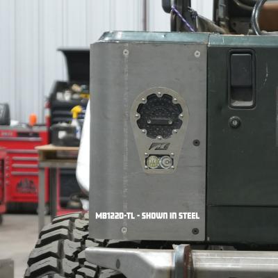 2 Inch Stretch Corner Armor for Jeep YJ 5 Inch Round LED Tail Light Steel Motobilt