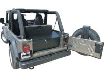 Cargo Security Drawer - 97-06 Wrangler TJ {Rear Seats Must Be Removed on Non-Unlimited Models} Black Tuffy Security Products
