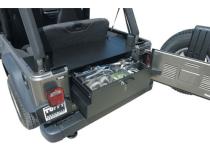 Cargo Security Drawer - 97-06 Wrangler TJ {Rear Seats Must Be Removed on Non-Unlimited Models} Black Tuffy Security Products