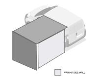 Overland Vehicle Systems Nomadic 6.5 Awning Side Shade Wall Overland Vehicle Systems