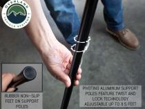 Nomadic 270 Degree Awning - Extended 3 Meter Poles, 6 Pieces Overland Vehicle Systems