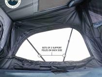 XD Sherpa Solo - Soft Sided Roof Top Tent, 1 Person, Grey Body and Black Rainfly Overland Vehicle Systems