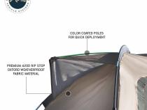 LD TACT - Bed Tent Mid Size 5.0-5.2 Foot, Tan Body and Green Rainfly Overland Vehicle Systems