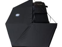 XD Nomadic 270 - Awning W/Lights and Black Out , Passenger Side, Black Body, Black Trim and Black Travel Cover Overland Vehicle Systems