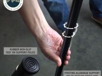 XD Nomadic 270 - Awning W/Lights and Black Out , Passenger Side, Black Body, Black Trim and Black Travel Cover Overland Vehicle Systems