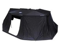XD Nomadic 270 - Awning Wall 1 W/Black Out, Driver Side, Black Body, Black Trim W/Storage Bag Overland Vehicle Systems