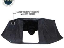 XD Nomadic 270 - Awning Wall 1 W/Black Out, Driver Side, Black Body, Black Trim W/Storage Bag Overland Vehicle Systems