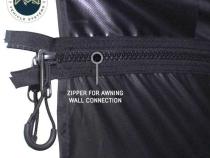 XD Nomadic 270 - Awning Wall 1 W/Black Out, Driver Side, Black Body, Black Trim W/Storage Bag Overland Vehicle Systems