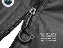 XD Nomadic 270 - Awning Wall 1 W/Black Out, Driver Side, Black Body, Black Trim W/Storage Bag Overland Vehicle Systems