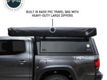 XD Nomadic 270 - Awning, Lights, Black Out, Wall Kit, Passenger Side, Black Body, Black Trim and Black Travel Cover Overland Vehicle Systems