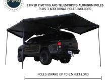 XD Nomadic 270 - Awning, Lights, Black Out, Wall Kit, Passenger Side, Black Body, Black Trim and Black Travel Cover Overland Vehicle Systems