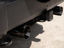 2.75 Inch Cat-Back Dual Rear Exit with Single 4.0 Inch Black PVD Flat Cut Tips 07-18 Jeep Wrangler JKU 116 Inch Wheel Base Corsa Performance