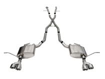 2.5 Inch Dual Rear Exit Cat-Back Exhaust System with Twin 4.0 Inch Polished Pro-Series Tips 14-21 Jeep Grand Cherokee Summit Edition Corsa Performance